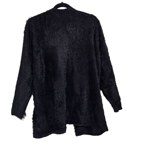 Colleen Lopez cardigan black open front cozy comfy 2X - Picture 2 of 5